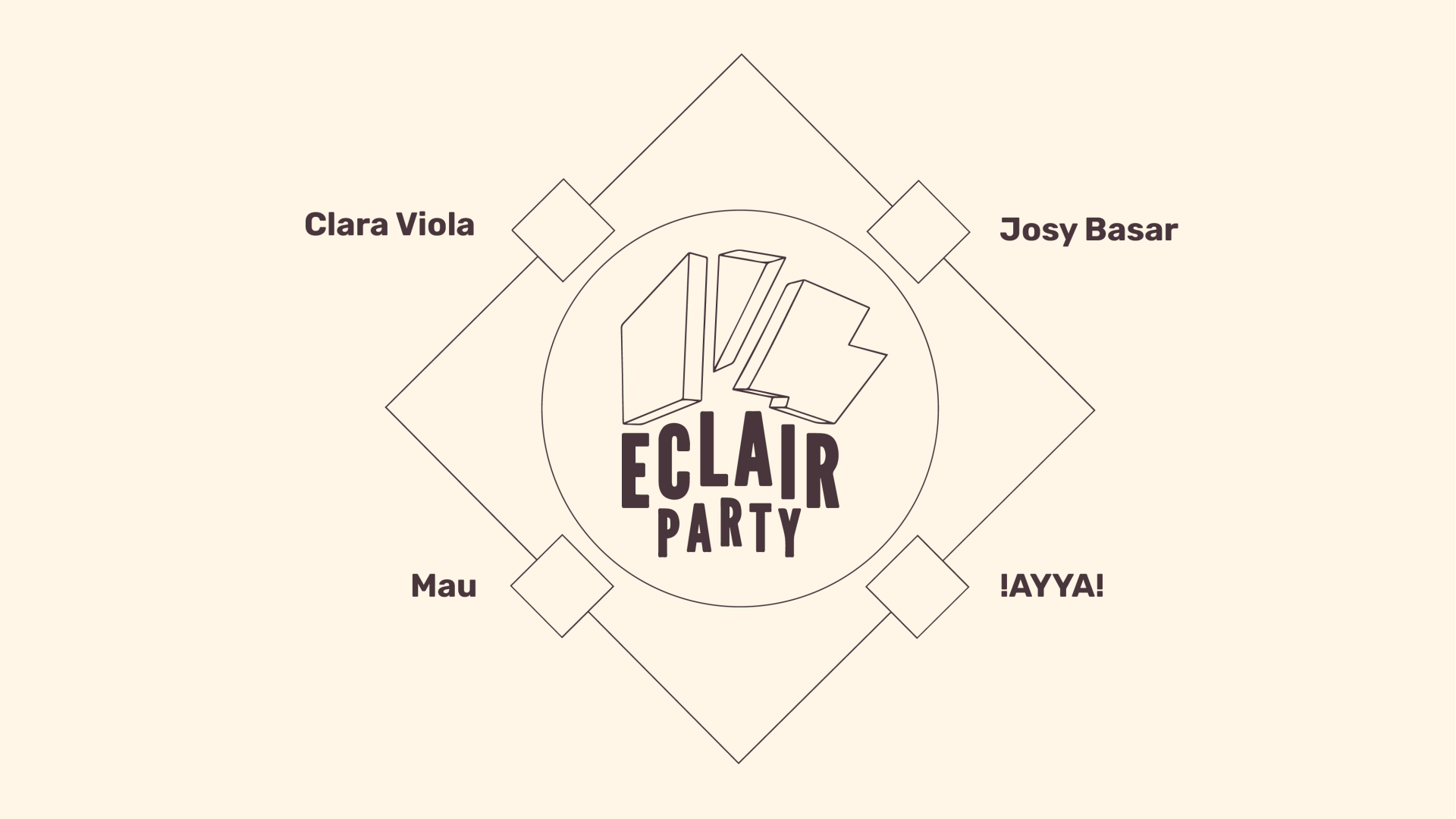 ECLAIR PARTY : Clara Viola + Josy Basar + Mau + !AYYA! | Le Gueulard Plus
