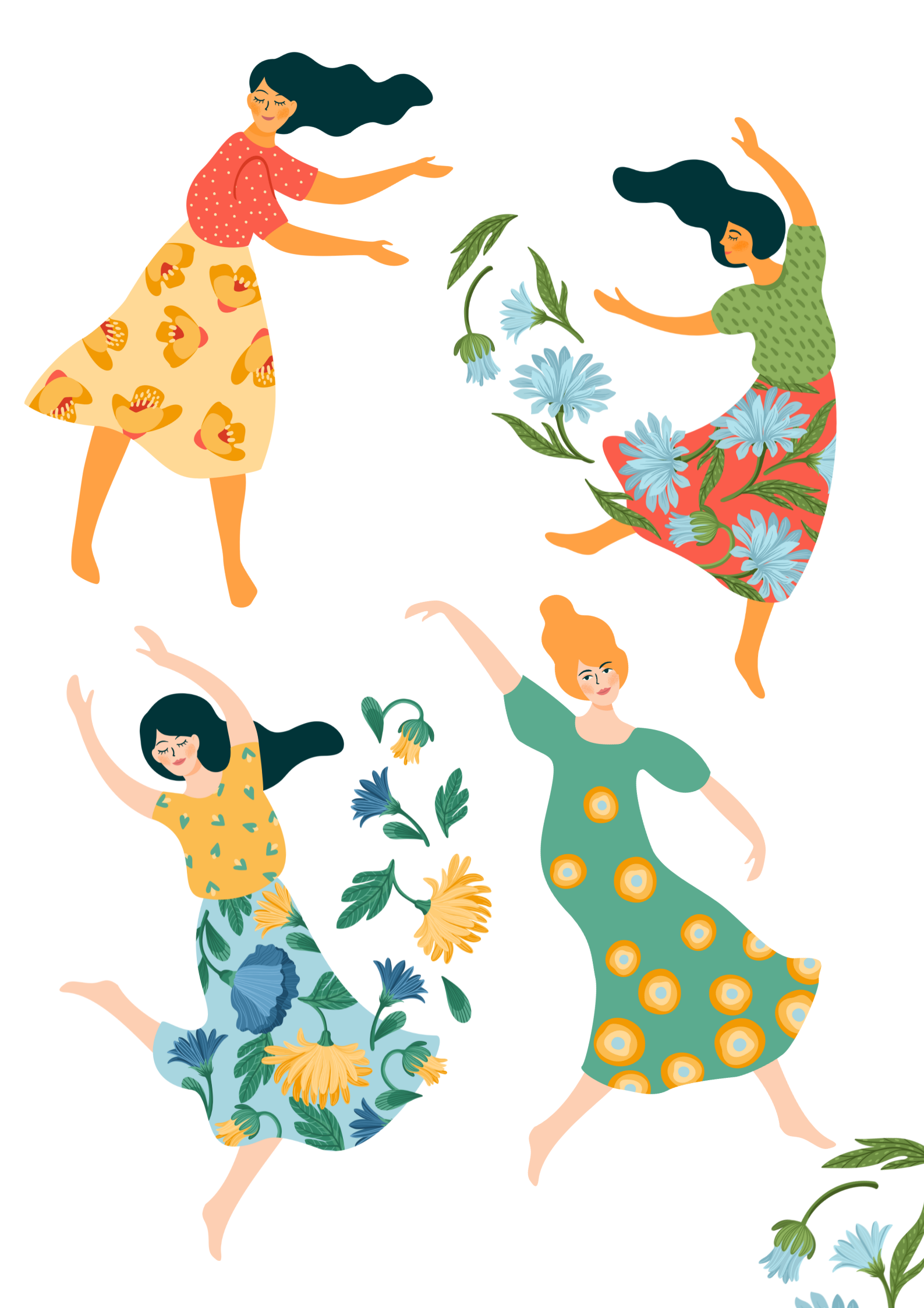 Des femmes dansent